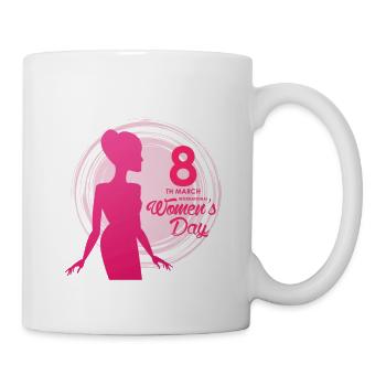 8. März Internationaler Frauentag - Tasse - Weiß - Rechts