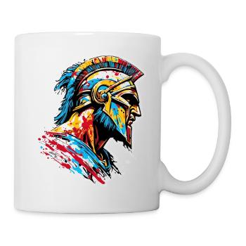 Spartan / Warrior / Fighter / Ancient / Sparta - Mug - white - Right