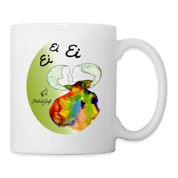 Ei Ei Ei Regenbogenei - Tasse - Weiß - Rechts