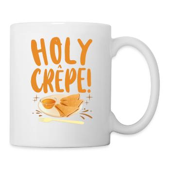 Pancake Lover Kids Pun Holy Crepe - Mug - white - Right