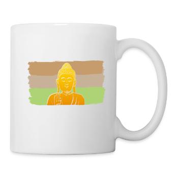Buddha Monk Namaste Buddhism I Gift - Mug - white - Right