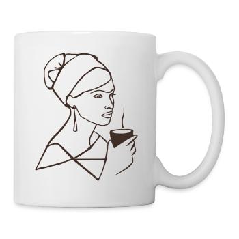 Kaffee-Love - Tasse - Weiß - Rechts