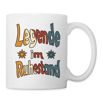Legende im Ruhestand - Tasse - Weiß - Rechts