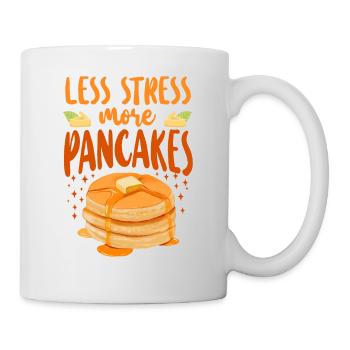 Pancake Lover Kids Less Stress - Tasse - Weiß - Rechts