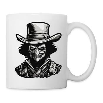 Cowboy / Wilde Westen / Wüste / Lasso / Rodeo - Tasse - Weiß - Rechts