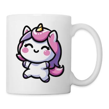 adorable kawaii unicorn Design - Mug - white - Right