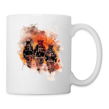 Feuerwehr Firefighter Team - Tasse - Weiß - Rechts