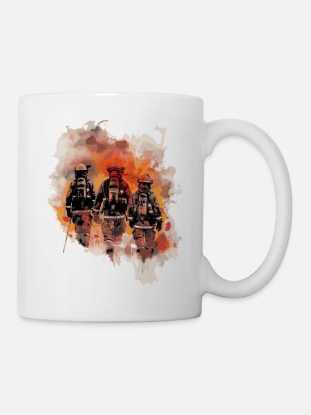 Feuerwehr Firefighter Team - Tasse - Weiß