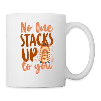 Pancake Lover Kids Valentines Day - Tasse - Weiß - Rechts