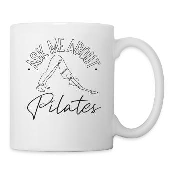 Instructeur de Pilates Enseignant Demandez-moi - Mug blanc - blanc - Droite