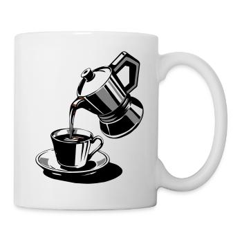 Café moka espresso express personnalisable - Mug blanc - blanc - Droite