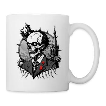 Undertaker Skull // Totengräber Totenkopf FS0016 - Tasse - Weiß - Rechts