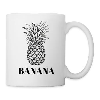 Banananas - Banane oder Ananas - Geschenk Party - Tasse - Weiß - Rechts