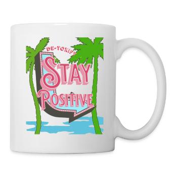 Positivity Vibes Relax Cleanse Vacances Renouveler - Mug blanc - blanc - Droite