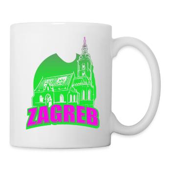 Zagreb Kroatien hrvatska hrv hrv travel tourist croat - Tasse - Weiß - Rechts