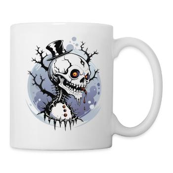 Bonhomme de neige crâne // Totenkopf Schneemann FS0051 - Mug blanc - blanc - Droite