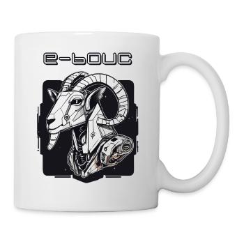 T shirt e-bouc - Mug blanc - blanc - Droite