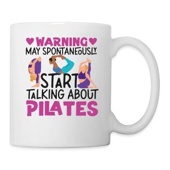 Avertissement de l’instructeur de Pilates - Mug blanc - blanc - Droite