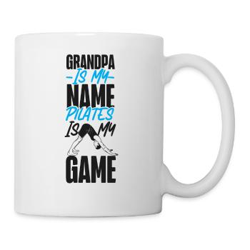 Instructeur de Pilates Enseignant Grand-père - Mug blanc - blanc - Droite