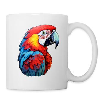 Papagei - Tasse - Weiß - Rechts