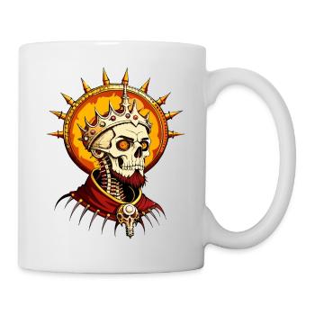 King Skull // Totenkopf König // Herrscher FS0077 - Tasse - Weiß - Rechts