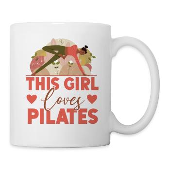Pilates Instructor Teacher Girl - Tasse - Weiß - Rechts
