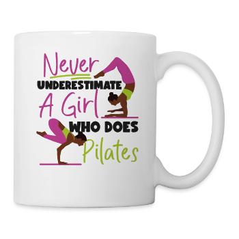 Pilates Instructor Teacher Girl - Tasse - Weiß - Rechts