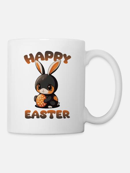 Happy Easter Osterhase - Tasse - Weiß