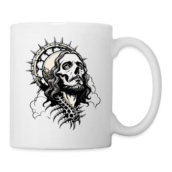 Jesus Skull // Totenkopf Christus / Kirche FS0120 - Tasse - Weiß - Rechts