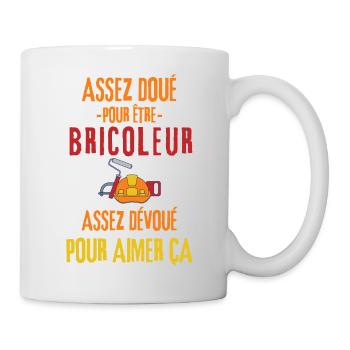 Assez doué pour être bricoleur - Mug blanc - blanc - Droite