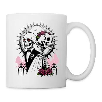 Wedding Skull // Skull Wedding // Marriage FS0126 - Mug - white - Right