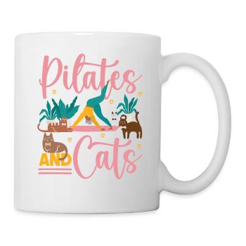 Instructeur de Pilates Enseignant Chat - Mug blanc - blanc - Droite