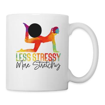 Pilates Instructor Teacher Pun - Tasse - Weiß - Rechts