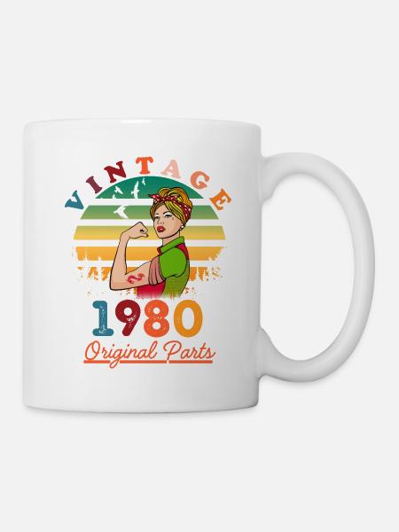 Vintage 1980's - Mug - white