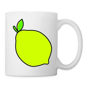 zitrone - Tasse - Weiß - Rechts