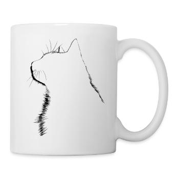 Cat, Cat Motif - Mug - white - Right