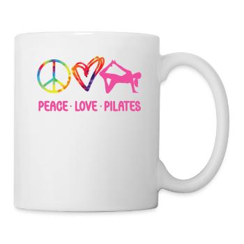 Pilates Instructor Teacher Tie Dye - Tasse - Weiß - Rechts