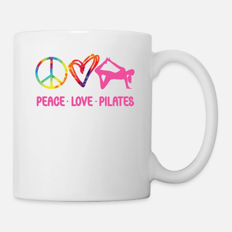 Pilates Instructor Teacher Tie Dye - Tasse - Weiß