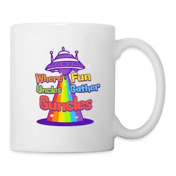 Uncle Pride Vibrant Guncle Playful Gunclehood - Tasse - Weiß - Rechts