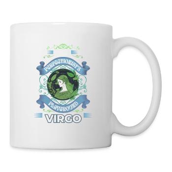 Zodiac Horoscope Astrology Constellations Virgo - Tasse - Weiß - Rechts