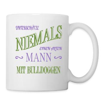 amour animal de compagnie cool levrette vieil homme bday - Mug blanc - blanc - Droite