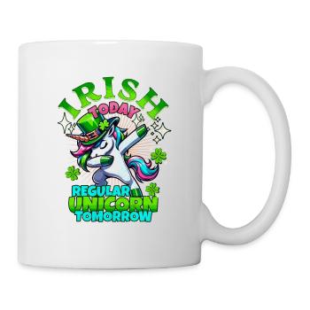 Magical Irish Unicorn - St. Patrick's Festive Wear - Mug - white - Right