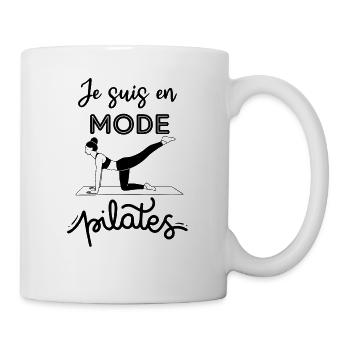 Je suis en mode pilates - Mug blanc - blanc - Droite