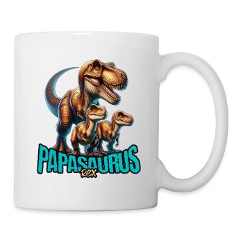Papasaurus Rex - Tasse - Weiß - Rechts