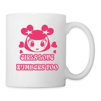 Girl Women Power Mathematics Lover Math Student - Tasse - Weiß - Rechts