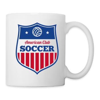 American Club Soccer Retro Fussball Logo - Mug - white - Right