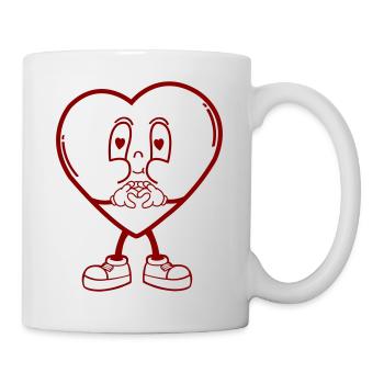 heart mr - Mug - white - Right