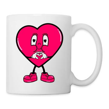 heart mr - Mug - white - Right