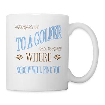 Citation Chemise de golf Statement Putter Golfhair - Mug blanc - blanc - Droite