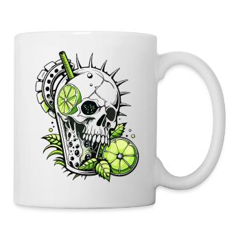 Mojito Cocktail Skull Totenkopf Caipirinha FS0162 - Mug - white - Right